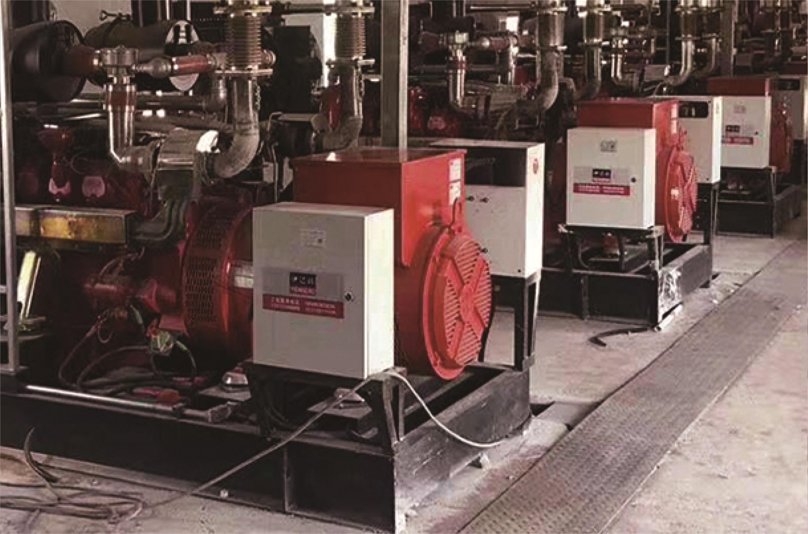 陕北中石化天然气发电站项目（斗山配hy3380cc海洋之神10台200KW）